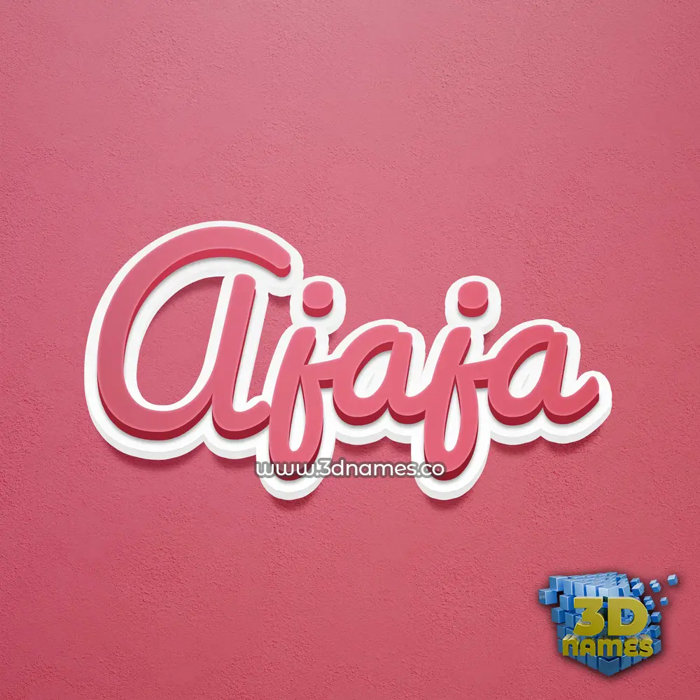 ajaja in Red Scribble style - 3D name wallpaper