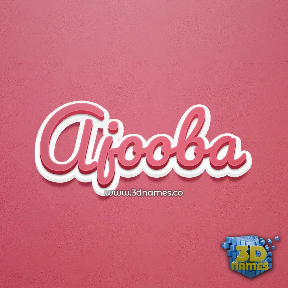 ajooba in Red Scribble style - 3D name wallpaper ajooba in Red Scribble style - 3D name wallpaper