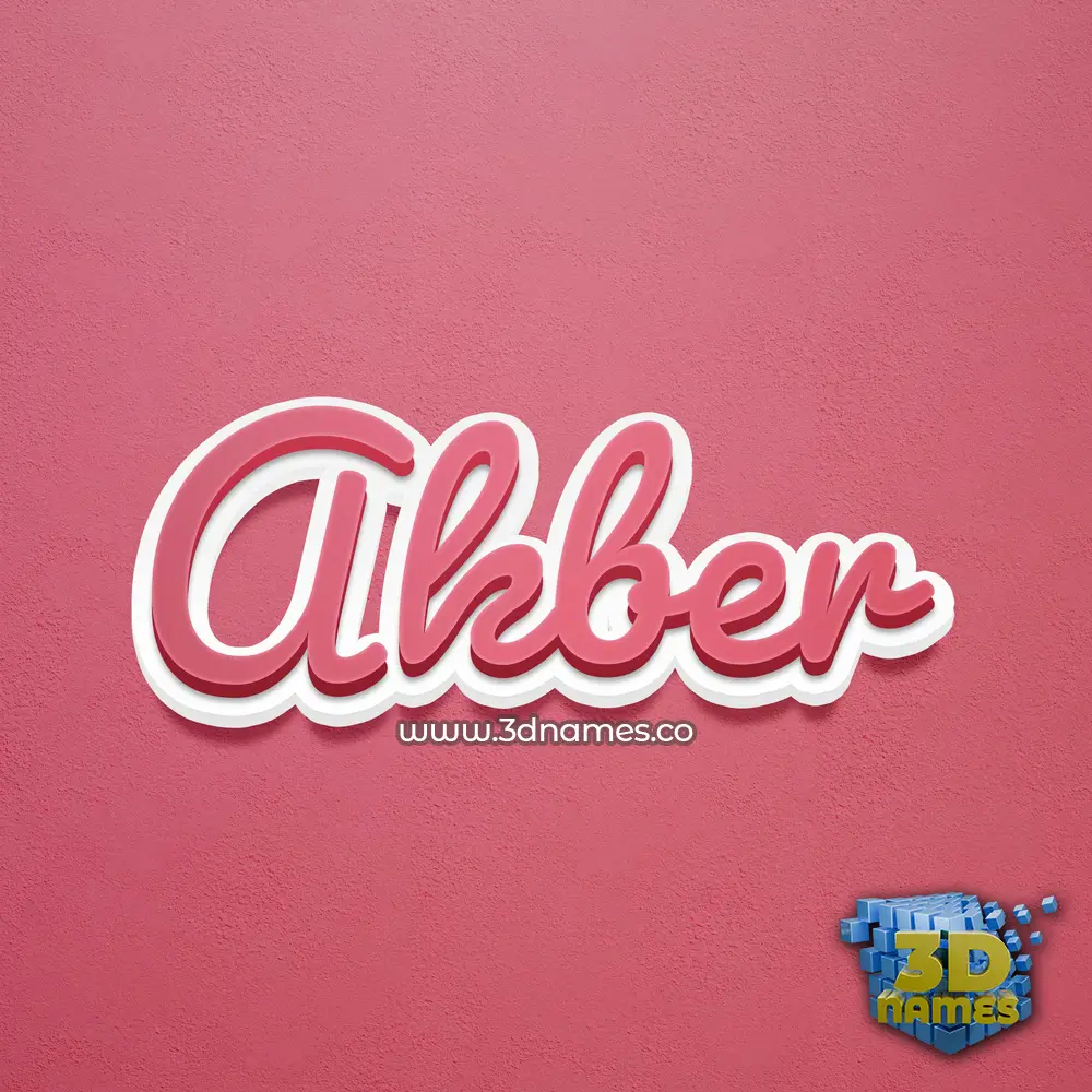 akber in Red Scribble style - 3D name wallpaper akber in Red Scribble style - 3D name wallpaper