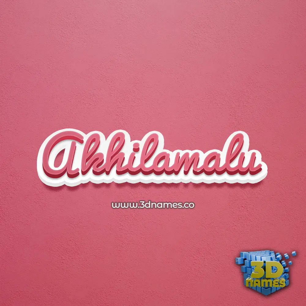 akhilamalu in Red Scribble style - 3D name wallpaper akhilamalu in Red Scribble style - 3D name wallpaper