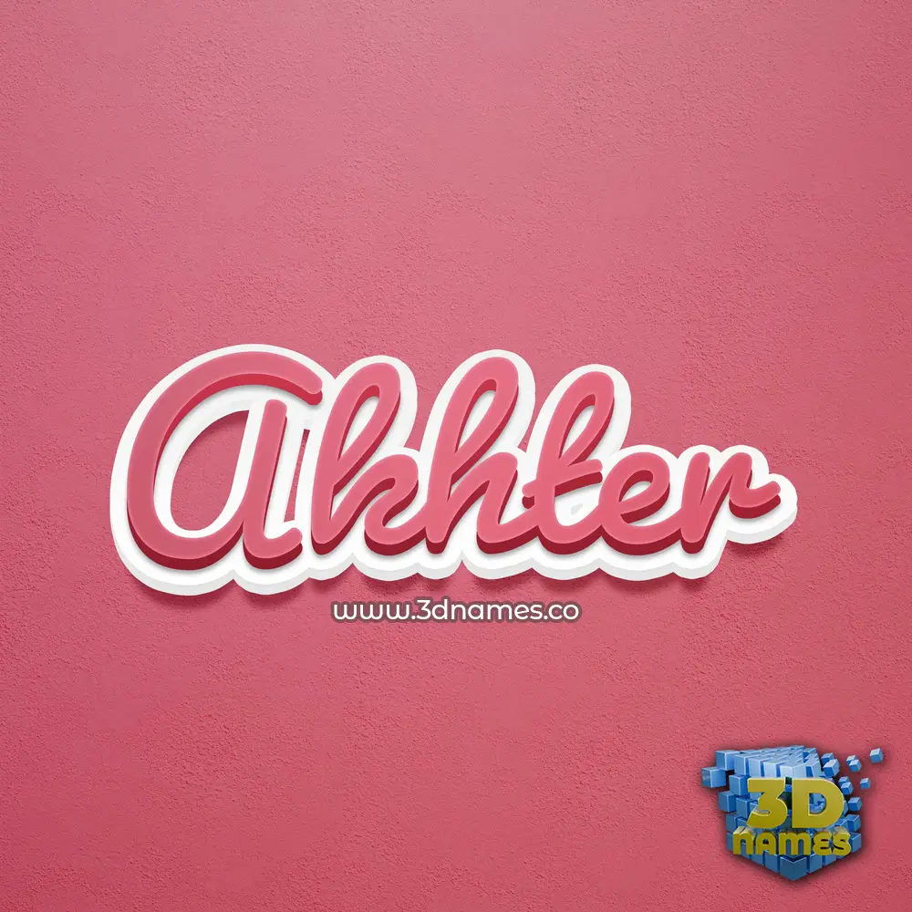 akhter in Red Scribble style - 3D name wallpaper akhter in Red Scribble style - 3D name wallpaper