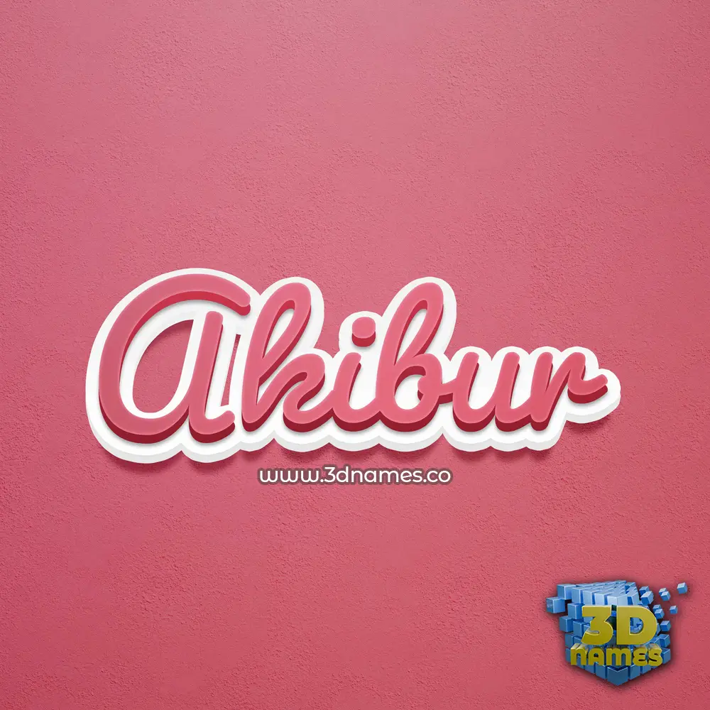 akibur in Red Scribble style - 3D name wallpaper akibur in Red Scribble style - 3D name wallpaper