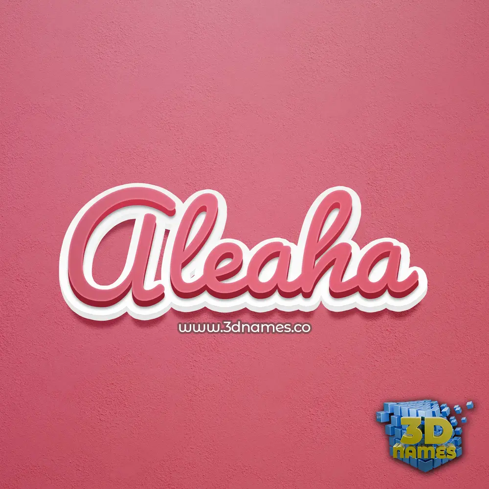 aleaha in Red Scribble style - 3D name wallpaper aleaha in Red Scribble style - 3D name wallpaper