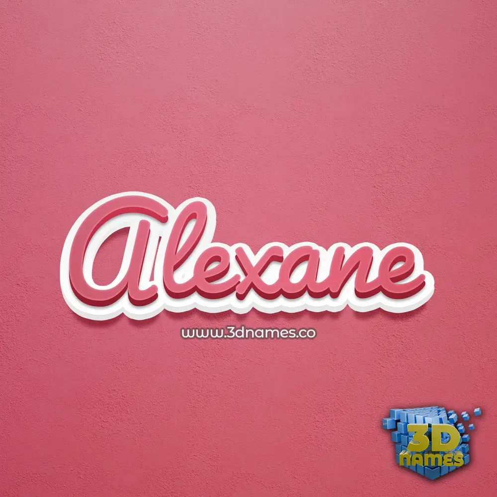 alexane in Red Scribble style - 3D name wallpaper alexane in Red Scribble style - 3D name wallpaper