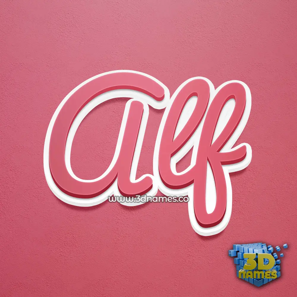 alf in Red Scribble style - 3D name wallpaper alf in Red Scribble style - 3D name wallpaper