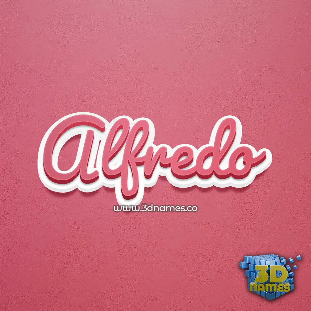 alfredo in Red Scribble style - 3D name wallpaper alfredo in Red Scribble style - 3D name wallpaper