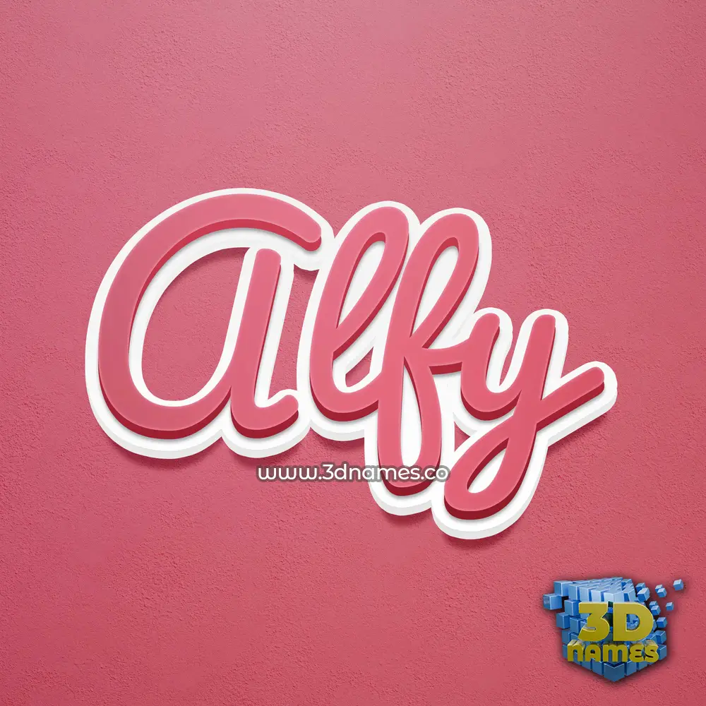 alfy in Red Scribble style - 3D name wallpaper alfy in Red Scribble style - 3D name wallpaper