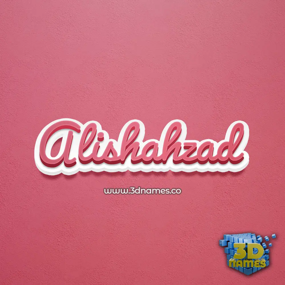 alishahzad in Red Scribble style - 3D name wallpaper alishahzad in Red Scribble style - 3D name wallpaper