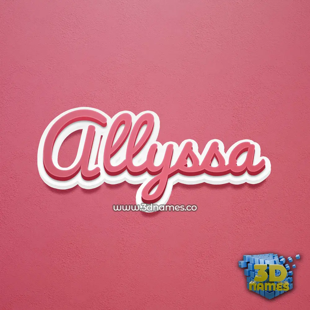 allyssa in Red Scribble style - 3D name wallpaper allyssa in Red Scribble style - 3D name wallpaper