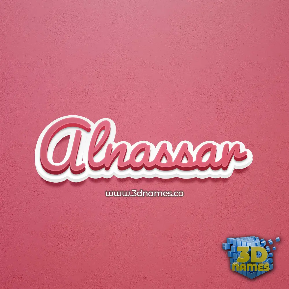 alnassar in Red Scribble style - 3D name wallpaper alnassar in Red Scribble style - 3D name wallpaper