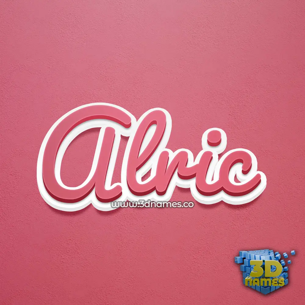 alric in Red Scribble style - 3D name wallpaper alric in Red Scribble style - 3D name wallpaper