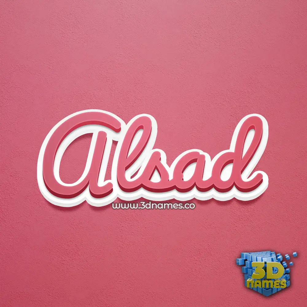 alsad in Red Scribble style - 3D name wallpaper alsad in Red Scribble style - 3D name wallpaper