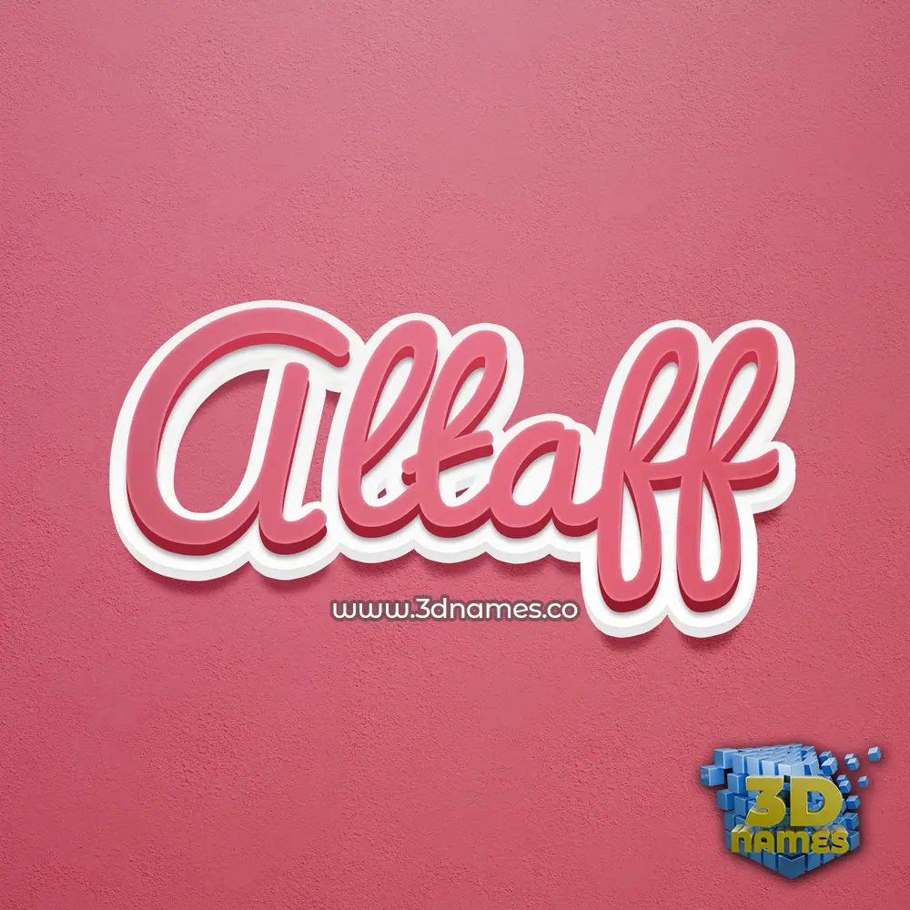 altaff in Red Scribble style - 3D name wallpaper altaff in Red Scribble style - 3D name wallpaper