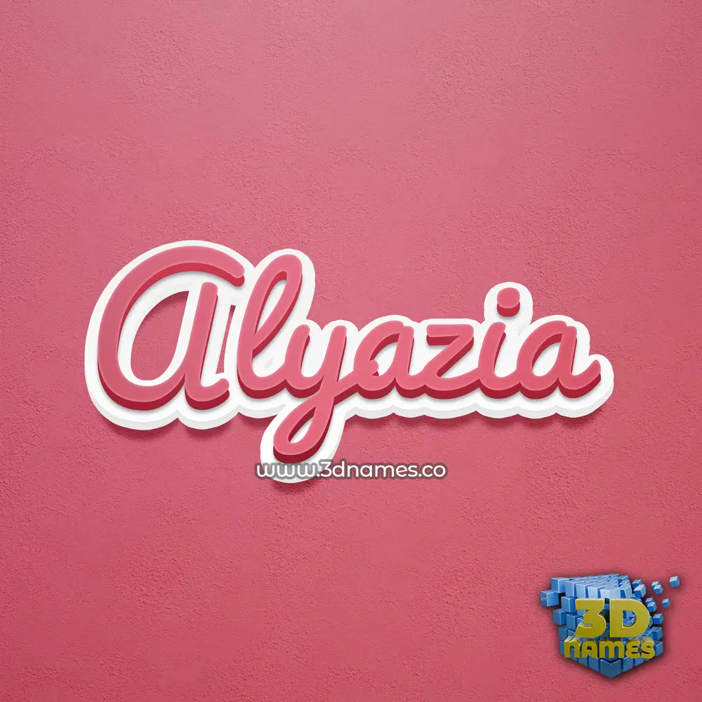 alyazia in Red Scribble style - 3D name wallpaper alyazia in Red Scribble style - 3D name wallpaper