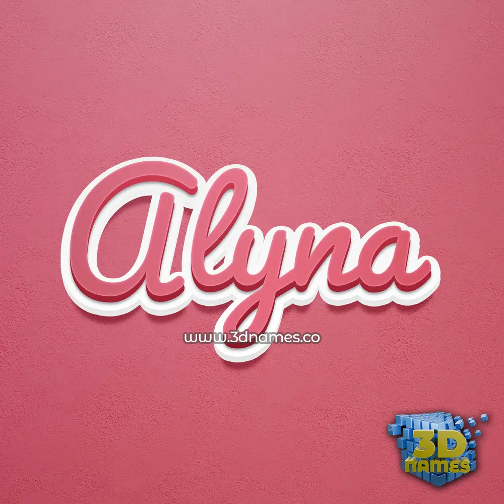 alyna in Red Scribble style - 3D name wallpaper alyna in Red Scribble style - 3D name wallpaper