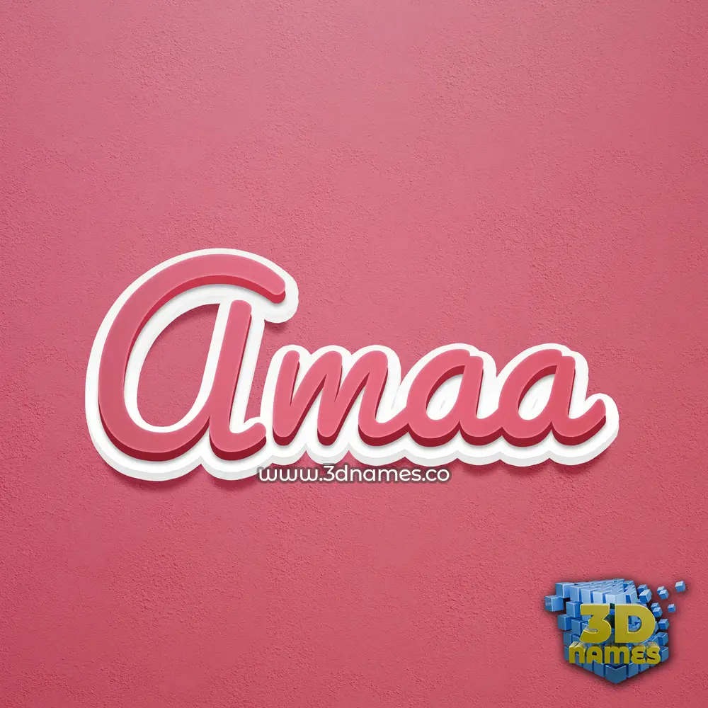 amaa in Red Scribble style - 3D name wallpaper amaa in Red Scribble style - 3D name wallpaper