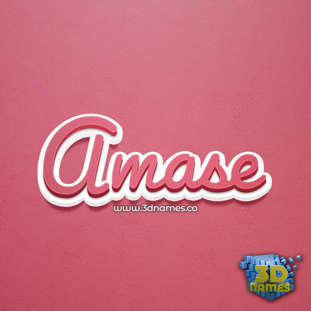 amase in Red Scribble style - 3D name wallpaper amase in Red Scribble style - 3D name wallpaper