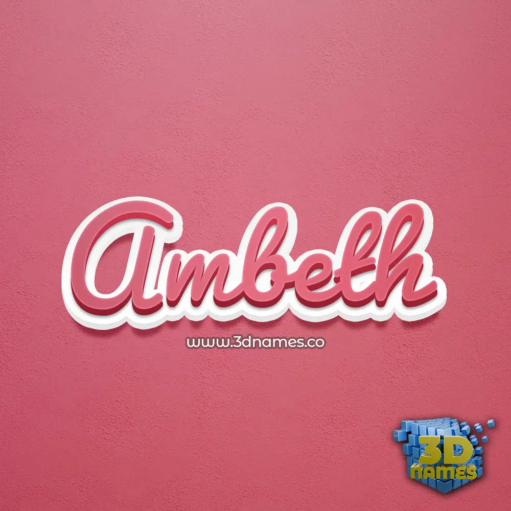 ambeth in Red Scribble style - 3D name wallpaper ambeth in Red Scribble style - 3D name wallpaper