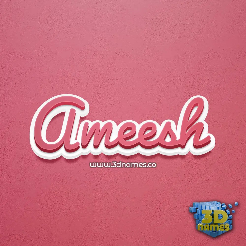 ameesh in Red Scribble style - 3D name wallpaper ameesh in Red Scribble style - 3D name wallpaper