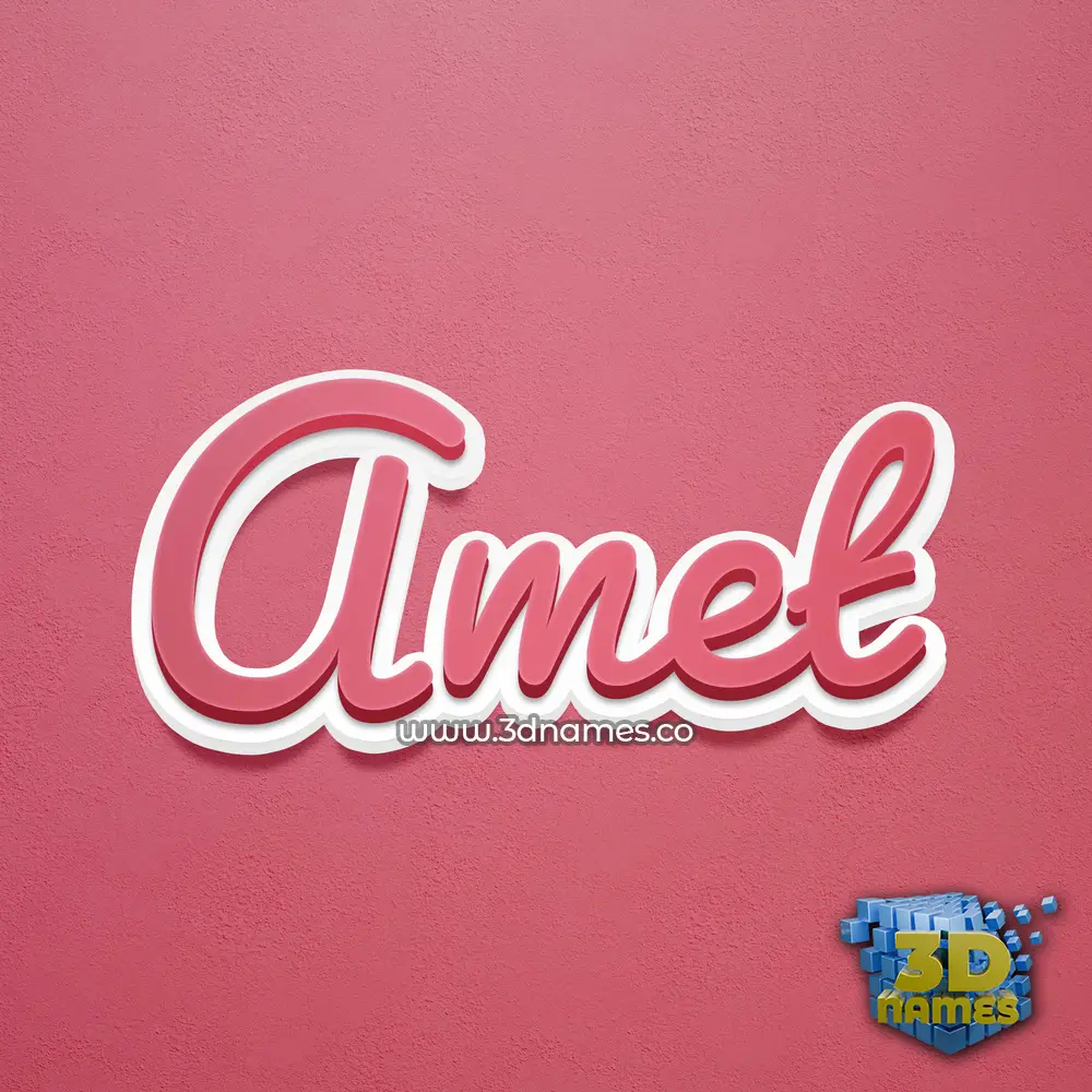 amet in Red Scribble style - 3D name wallpaper amet in Red Scribble style - 3D name wallpaper