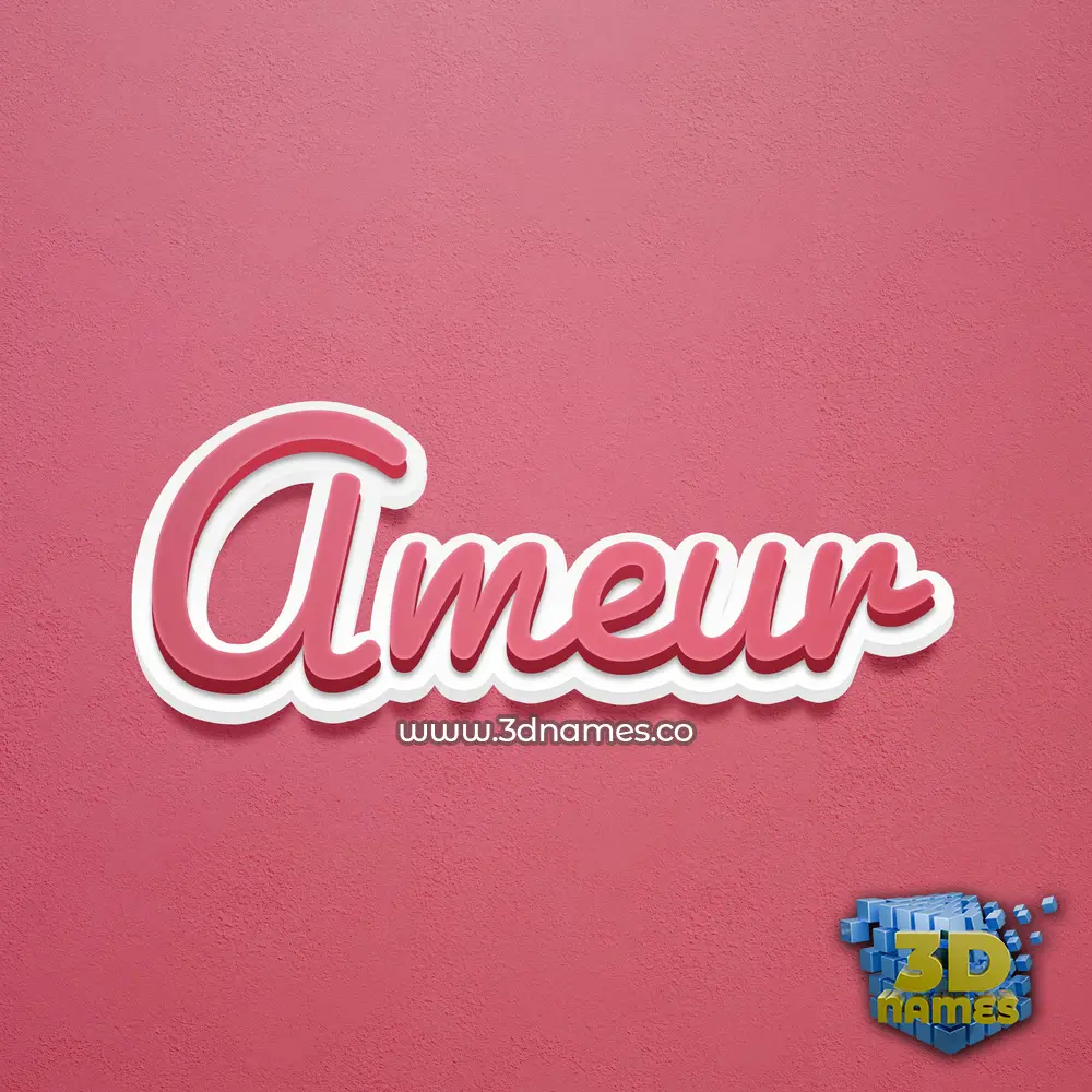 ameur in Red Scribble style - 3D name wallpaper ameur in Red Scribble style - 3D name wallpaper