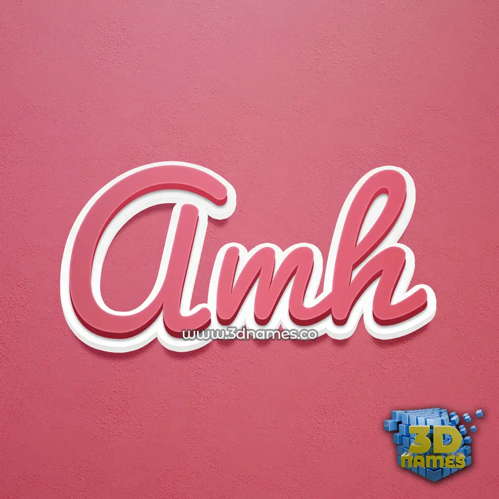 amh in Red Scribble style - 3D name wallpaper amh in Red Scribble style - 3D name wallpaper