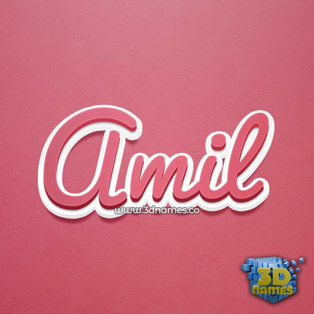 amil in Red Scribble style - 3D name wallpaper amil in Red Scribble style - 3D name wallpaper