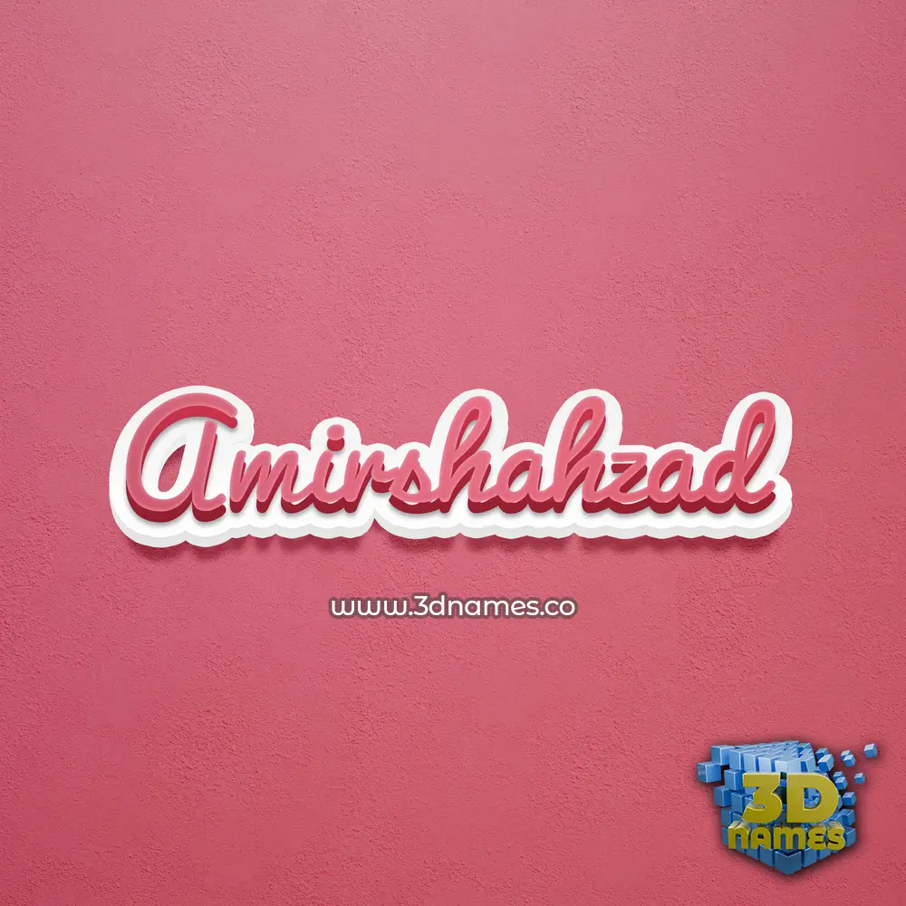 amirshahzad in Red Scribble style - 3D name wallpaper amirshahzad in Red Scribble style - 3D name wallpaper