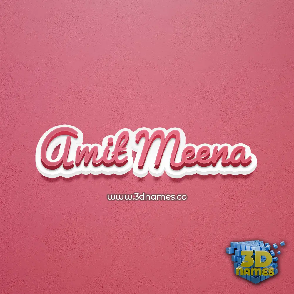 amit meena in Red Scribble style - 3D name wallpaper amit meena in Red Scribble style - 3D name wallpaper