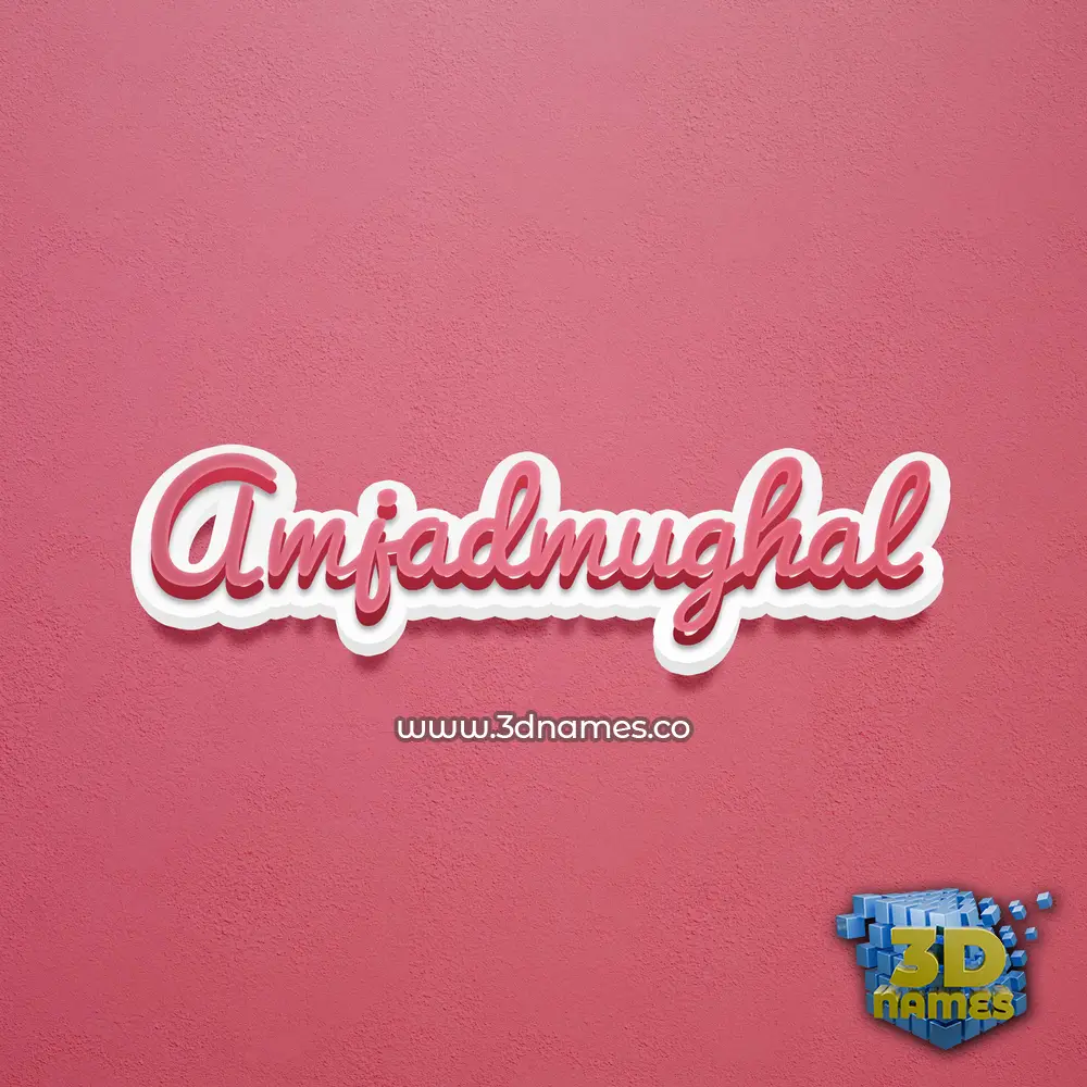 amjadmughal in Red Scribble style - 3D name wallpaper amjadmughal in Red Scribble style - 3D name wallpaper