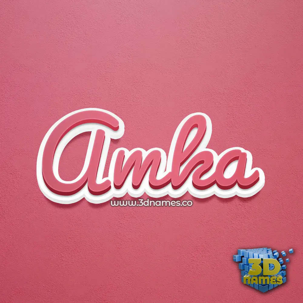 amka in Red Scribble style - 3D name wallpaper amka in Red Scribble style - 3D name wallpaper