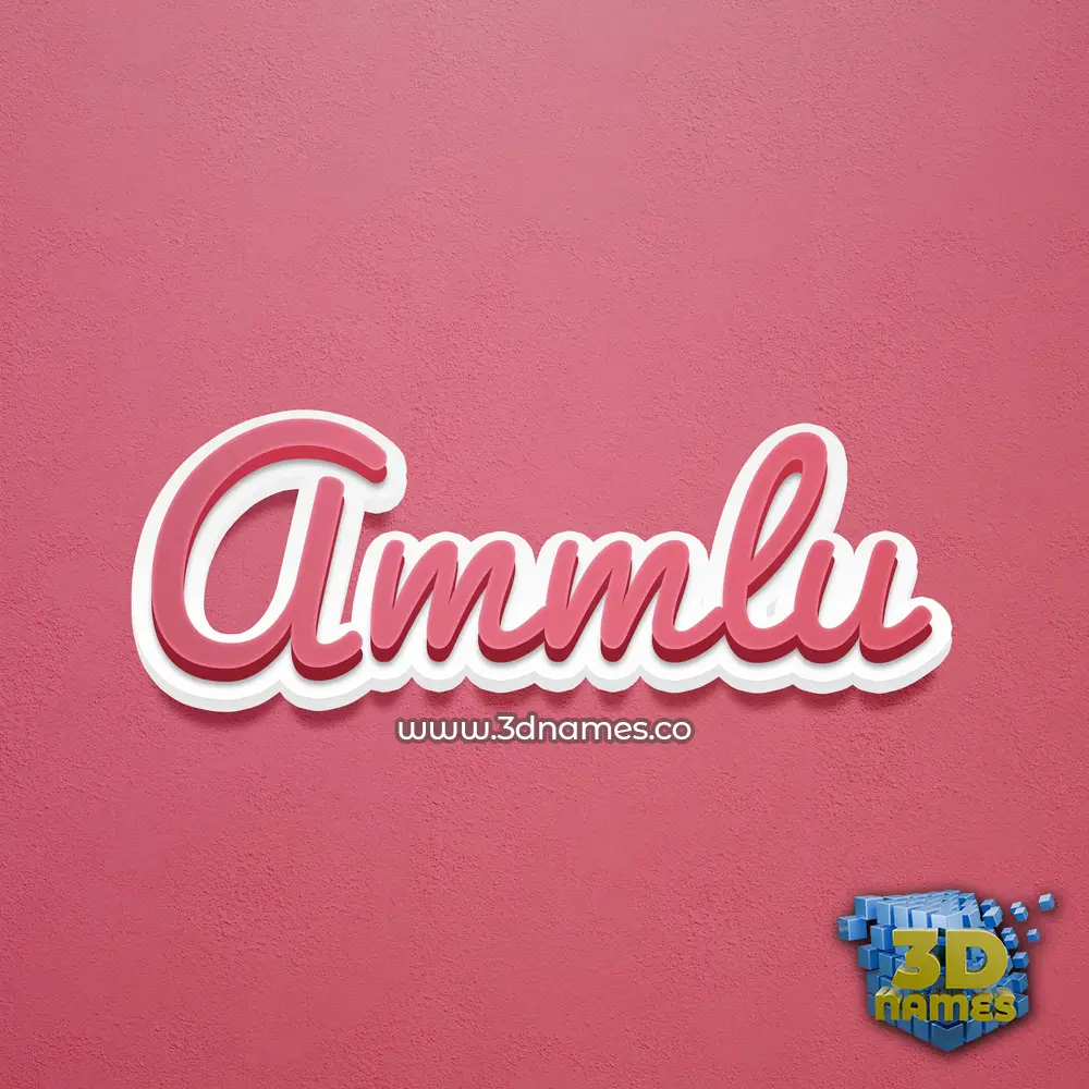 ammlu in Red Scribble style - 3D name wallpaper ammlu in Red Scribble style - 3D name wallpaper