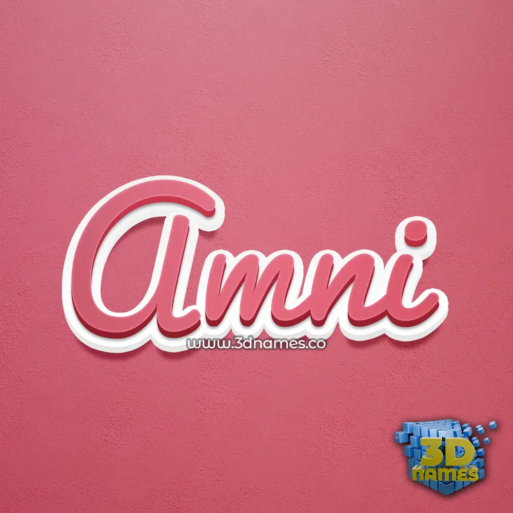 amni in Red Scribble style - 3D name wallpaper amni in Red Scribble style - 3D name wallpaper