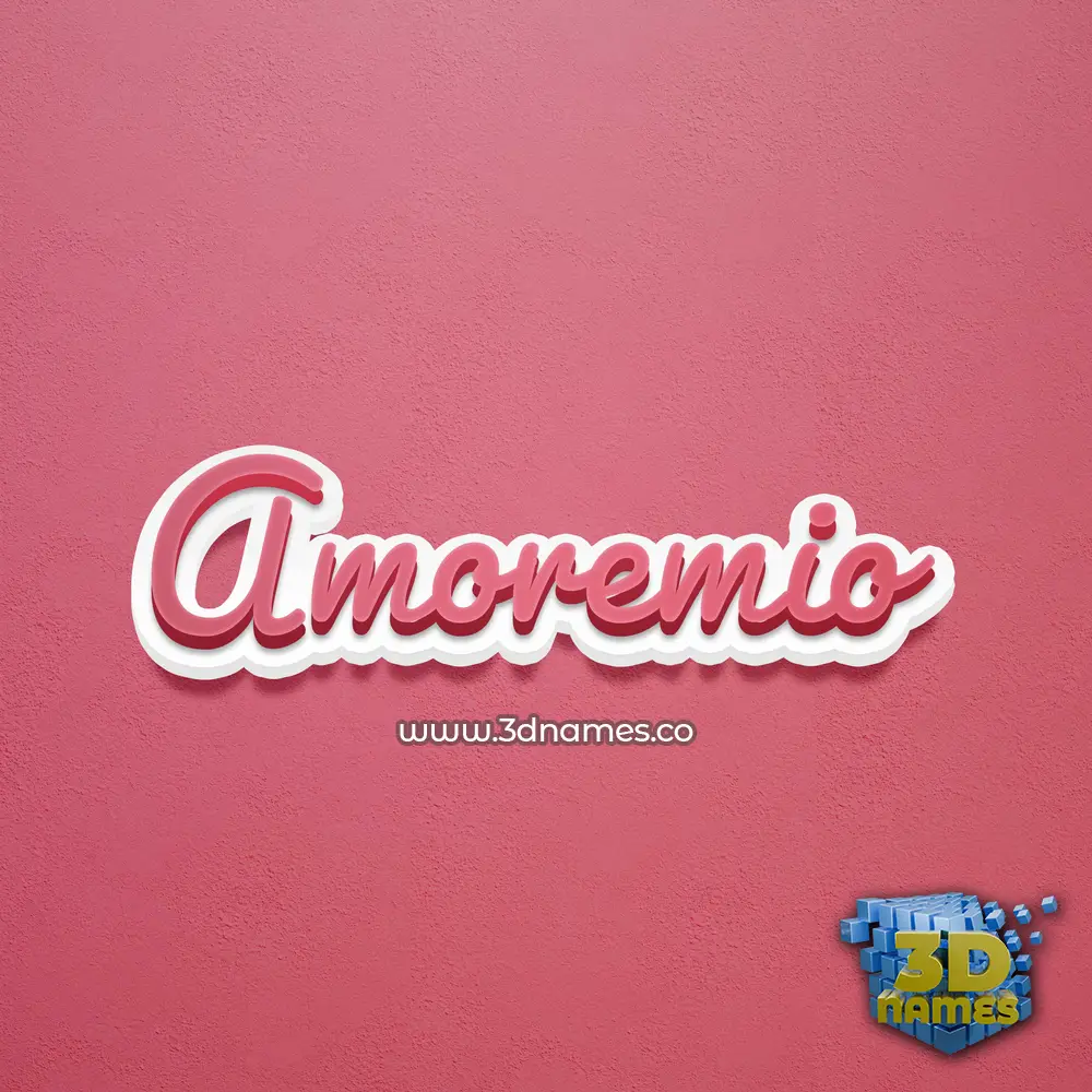amoremio in Red Scribble style - 3D name wallpaper amoremio in Red Scribble style - 3D name wallpaper