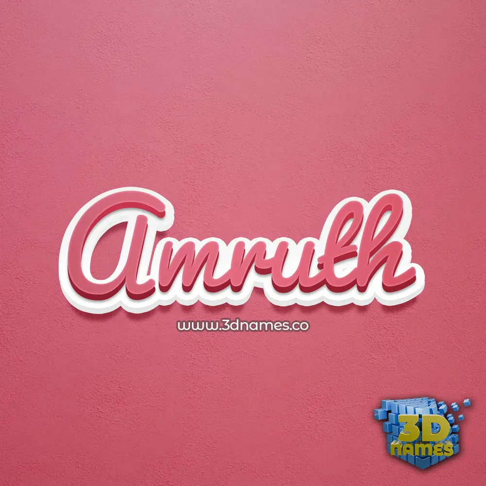 amruth in Red Scribble style - 3D name wallpaper amruth in Red Scribble style - 3D name wallpaper