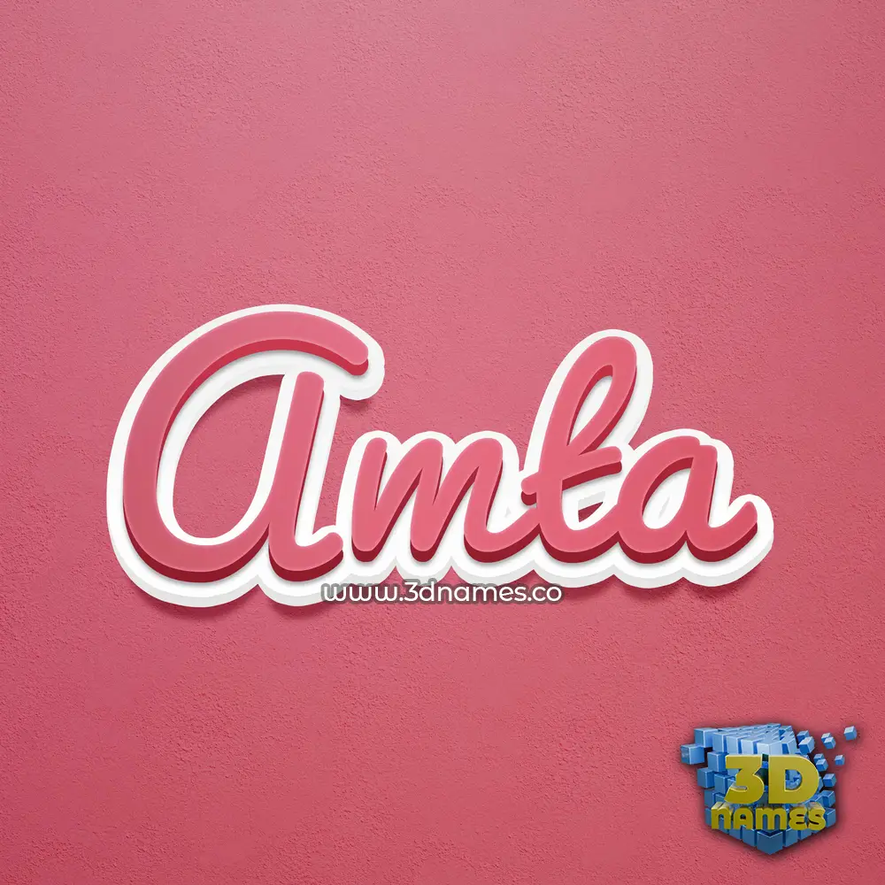 amta in Red Scribble style - 3D name wallpaper amta in Red Scribble style - 3D name wallpaper