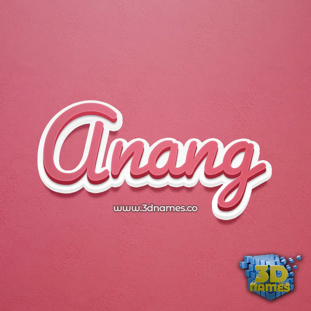 anang in Red Scribble style - 3D name wallpaper anang in Red Scribble style - 3D name wallpaper