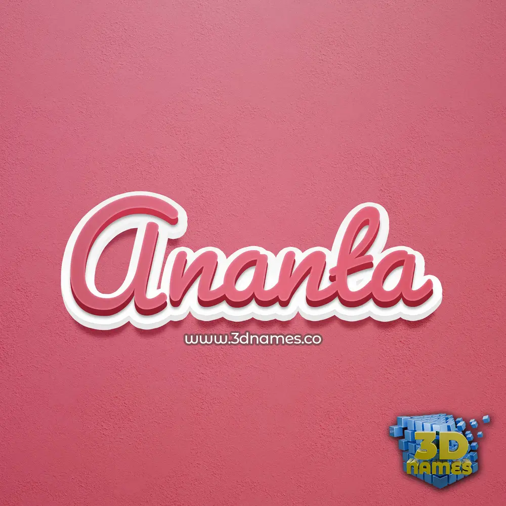 ananta in Red Scribble style - 3D name wallpaper ananta in Red Scribble style - 3D name wallpaper