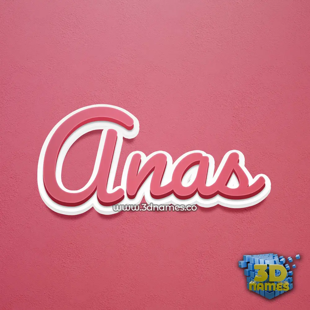 anas in Red Scribble style - 3D name wallpaper anas in Red Scribble style - 3D name wallpaper