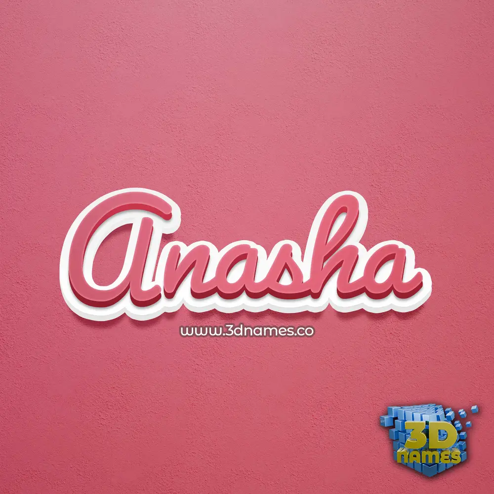 anasha in Red Scribble style - 3D name wallpaper anasha in Red Scribble style - 3D name wallpaper