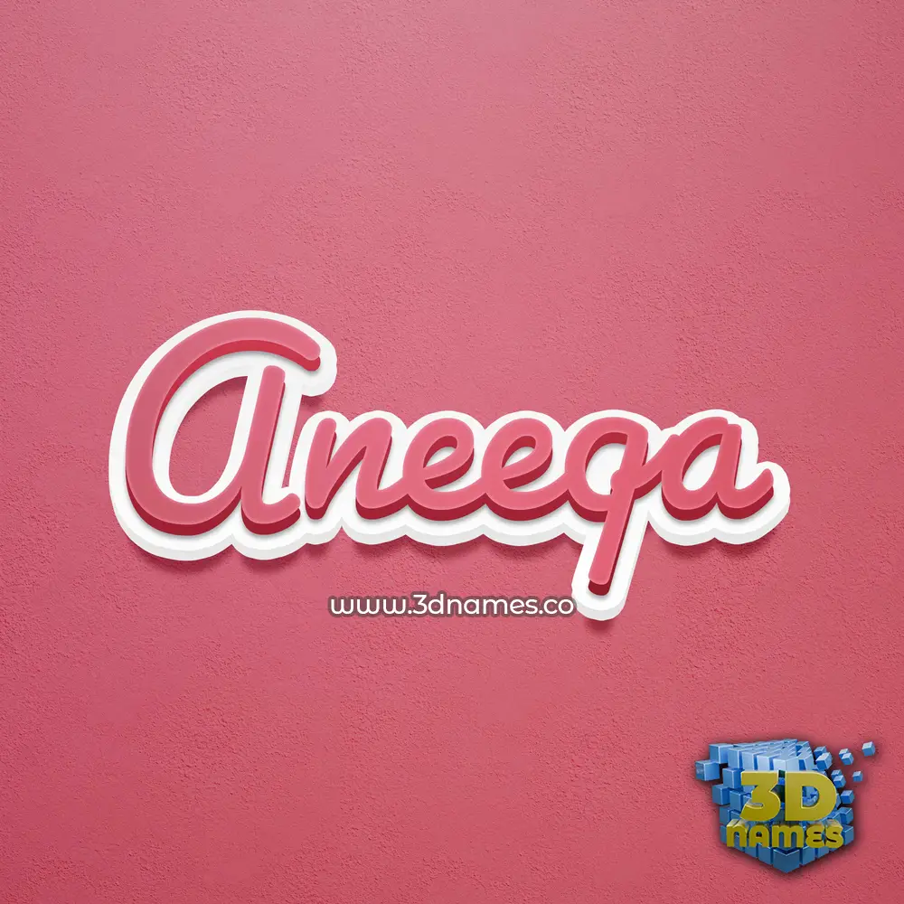 aneeqa in Red Scribble style - 3D name wallpaper aneeqa in Red Scribble style - 3D name wallpaper