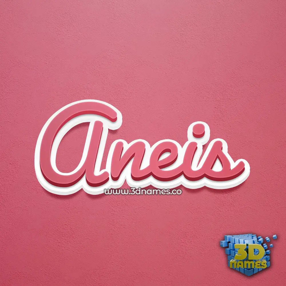 aneis in Red Scribble style - 3D name wallpaper aneis in Red Scribble style - 3D name wallpaper