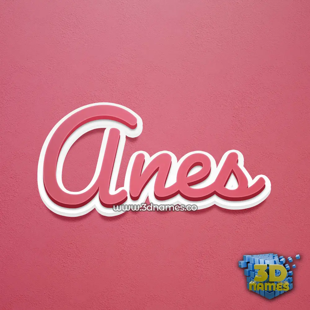 anes in Red Scribble style - 3D name wallpaper anes in Red Scribble style - 3D name wallpaper