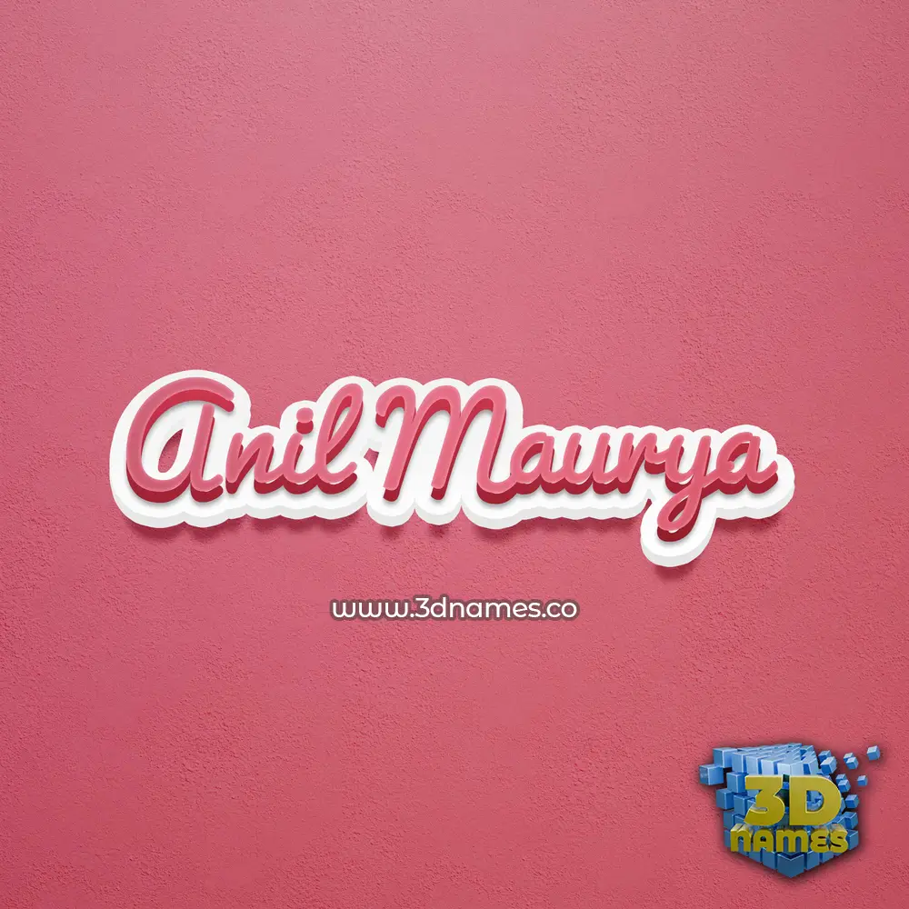 anil maurya in Red Scribble style - 3D name wallpaper anil maurya in Red Scribble style - 3D name wallpaper