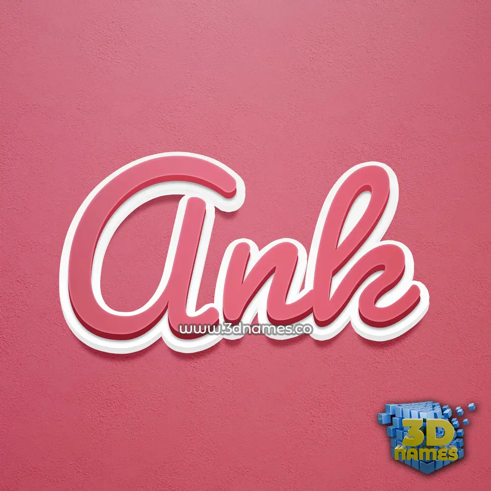ank in Red Scribble style - 3D name wallpaper ank in Red Scribble style - 3D name wallpaper