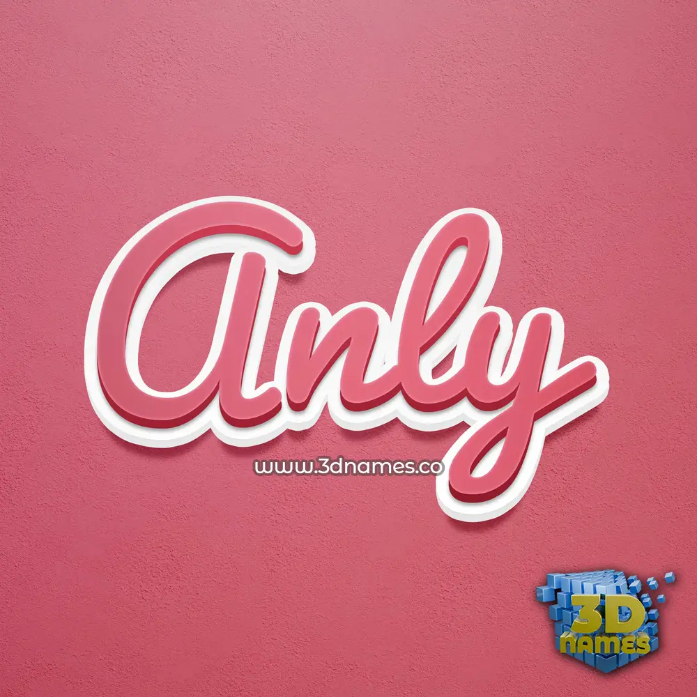 anly in Red Scribble style - 3D name wallpaper anly in Red Scribble style - 3D name wallpaper