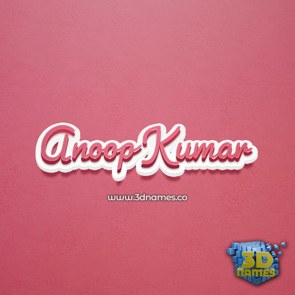 anoop kumar in Red Scribble style - 3D name wallpaper anoop kumar in Red Scribble style - 3D name wallpaper