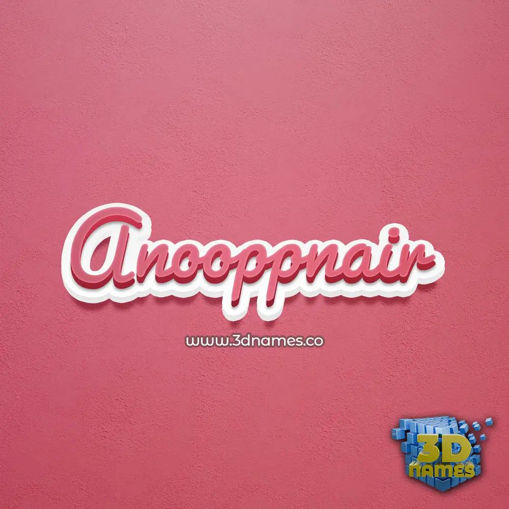 anooppnair in Red Scribble style - 3D name wallpaper anooppnair in Red Scribble style - 3D name wallpaper