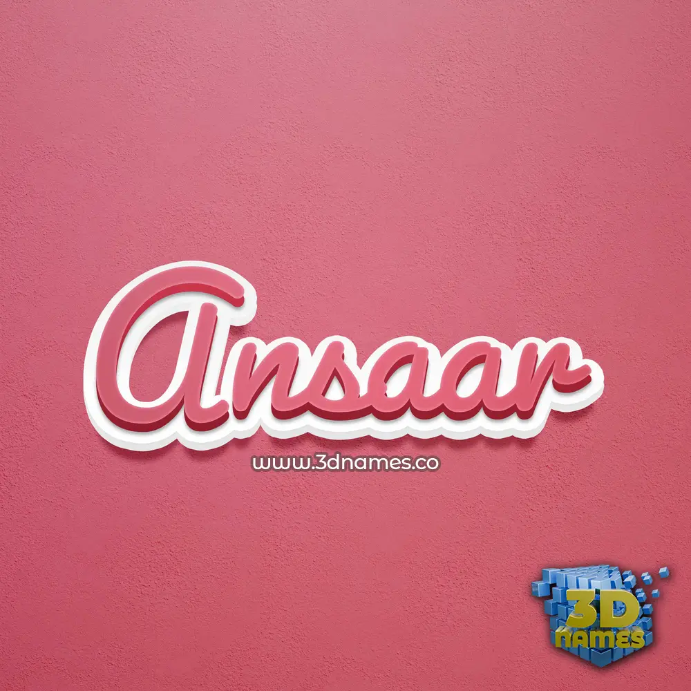 ansaar in Red Scribble style - 3D name wallpaper ansaar in Red Scribble style - 3D name wallpaper