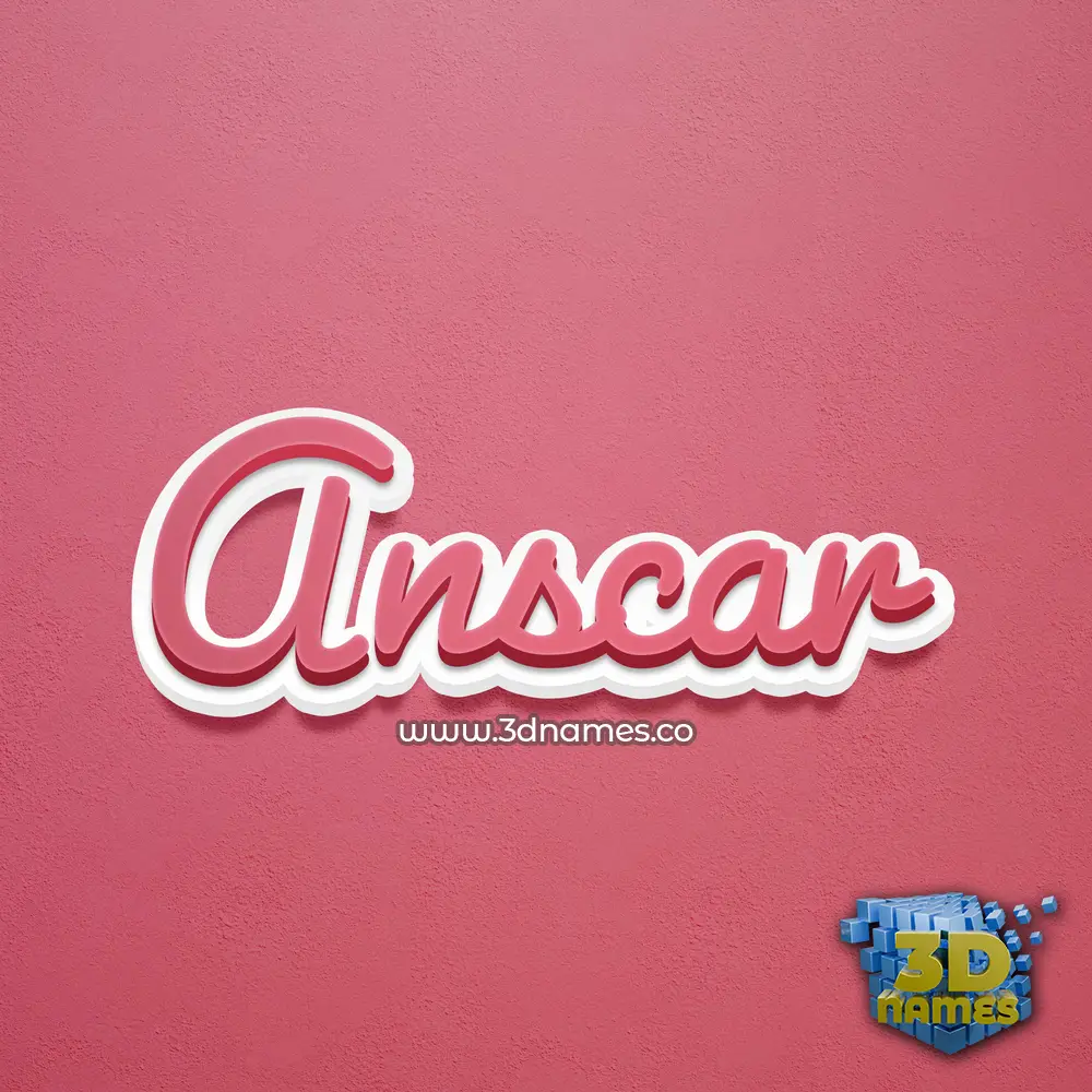 anscar in Red Scribble style - 3D name wallpaper anscar in Red Scribble style - 3D name wallpaper